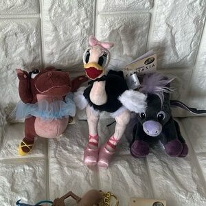 Disney Fantasia Madame Upanova Ostrich Plush Keychain